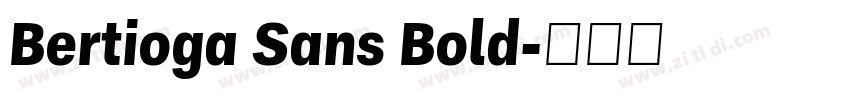 Bertioga Sans Bold字体转换
